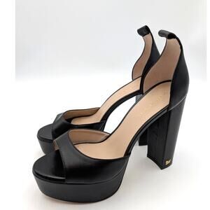Stuart Weitzman Pamela Platform High Heel Sandal Women's Black Size US8.5B EU39
